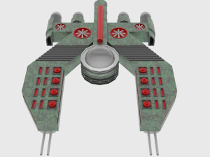 Mig-500 spaceship Modelo 3D