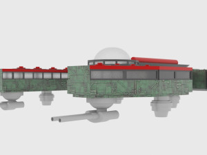 Mig-500 spaceship Modelo 3D