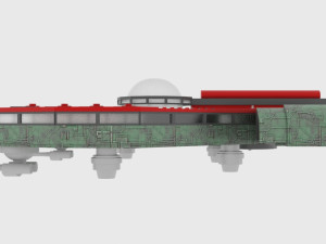 Mig-500 spaceship Modelo 3D