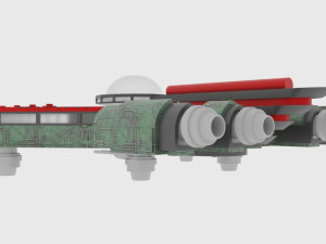 Mig-500 spaceship Modelo 3D