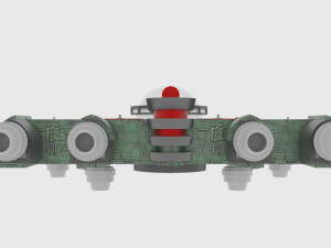 Mig-500 spaceship Modelo 3D