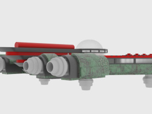 Mig-500 spaceship Modelo 3D