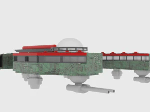 Mig-500 spaceship 3D Model