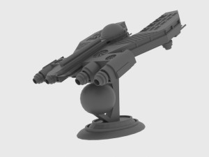 Mig-500 spaceship Modelo 3D