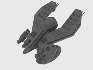 Mig-500 spaceship Modelo 3D