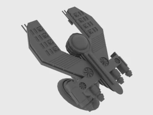 Mig-500 spaceship 3D Model