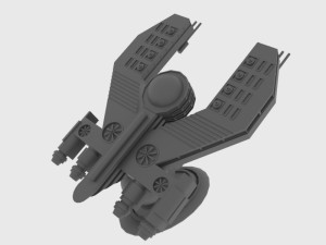 Mig-500 spaceship Modelo 3D