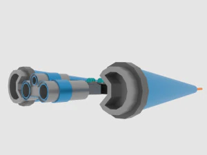 Mig-e spaceship 3D Model