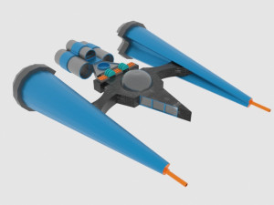 Mig-e spaceship 3D Modell