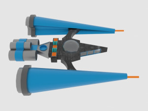 Mig-e spaceship 3D Modell