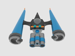 Mig-e spaceship 3D Model