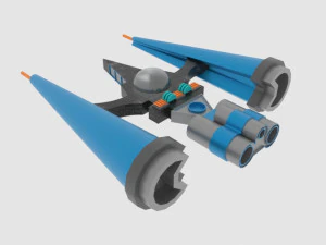 Mig-e spaceship 3D Model