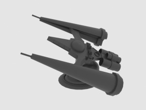 Mig-e spaceship 3D Modell