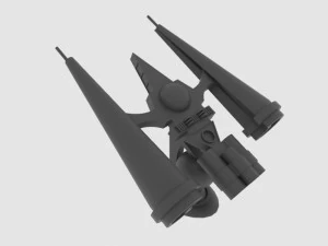Mig-e spaceship 3D Model