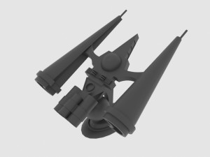 Mig-e spaceship 3D Modell