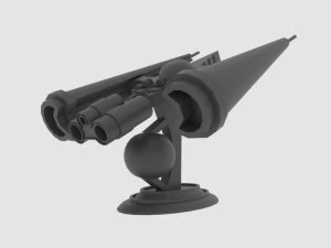 Mig-e spaceship 3D Model