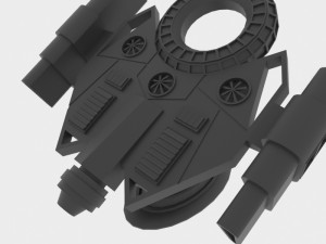Mig-s spaceship Model 3D