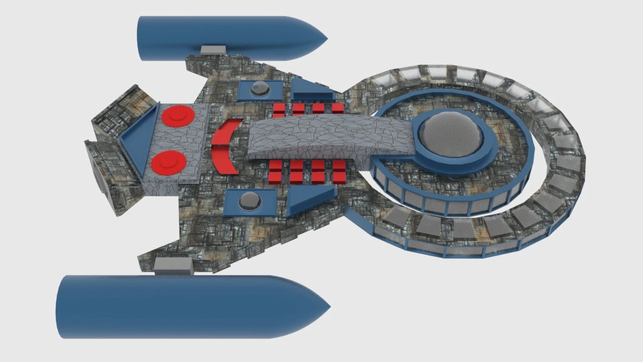Tx-300 spaceship 3D Model .c4d .max .obj .3ds .fbx .stl .blend 