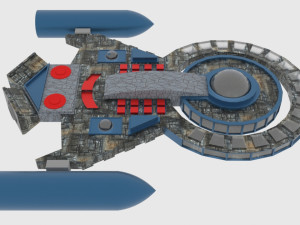 Tx-300 spaceship Modèle 3D