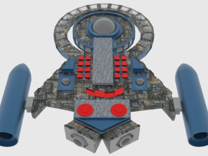 Tx-300 spaceship Modello 3D