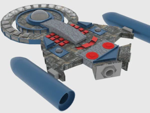 Tx-300 spaceship 3D Model