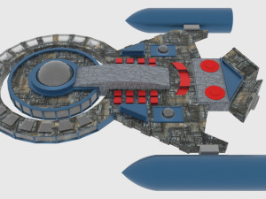 Tx-300 spaceship Modello 3D