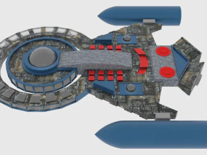 Tx-300 spaceship 3D Model