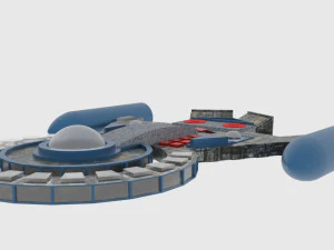Tx-300 spaceship 3D Model
