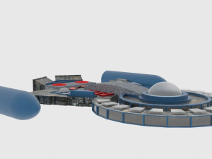 Tx-300 spaceship Modello 3D