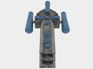 Tx-500 spaceship 3D Model