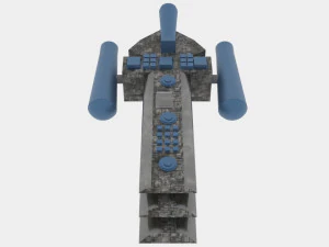 Tx-500 spaceship 3D Model