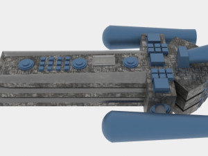 Tx-500 spaceship 3D Model