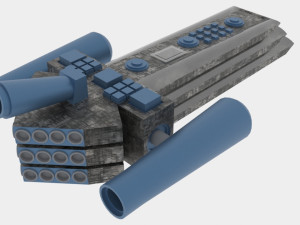 Tx-500 spaceship 3D Model