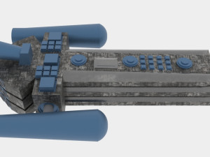 Tx-500 spaceship 3D Model