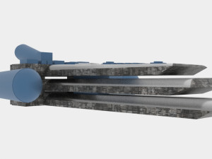 Tx-500 spaceship 3D Model