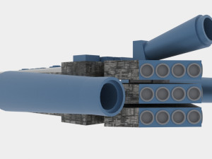 Tx-500 spaceship 3D Model