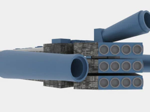 Tx-500 spaceship 3D Model