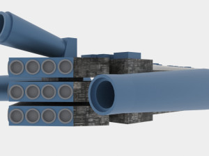 Tx-500 spaceship 3D Model