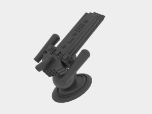 Tx-500 spaceship 3D Model
