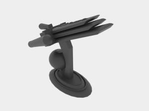 Tx-500 spaceship 3D Model