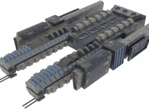 Tx-800 spaceship 3D 模型