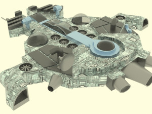 Zenit - c spaceship 3D Model