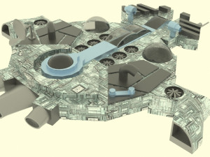 Zenit - c spaceship 3D Model