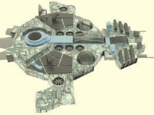 Zenit - c spaceship 3D Model