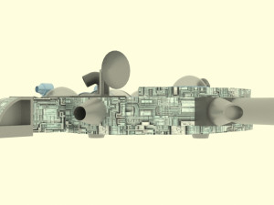 Zenit - c spaceship 3D Model