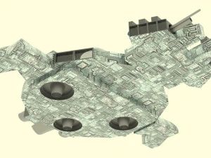Zenit - c spaceship 3D Model