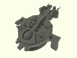 Zenit - c spaceship 3D Model