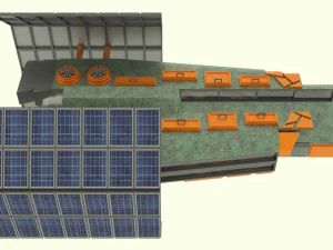Zenit - z spaceship 3D Model