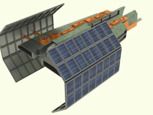 Zenit - z spaceship 3D Model