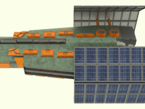 Zenit - z spaceship Model 3D